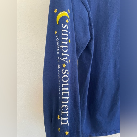 SOLD imply Southern Navy Dog Star Sweatshirt When It’s Dark Look For Stars XL - Picture 5 of 6